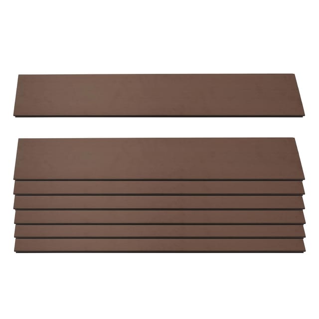 MCW 7er Set Latten Für WPC-Sichtschutz Savoie Bretter Windschutz Ca. 1qm - 90cm Braun