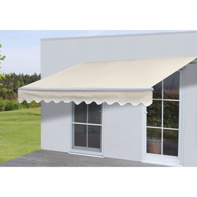 MCW Alu-Markise H792 5x3m Acryl Creme