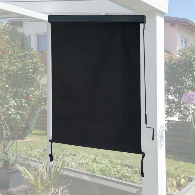 MCW Vertikalmarkise F42 250x100cm Schwarz