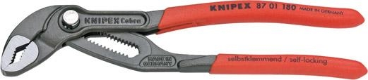 Knipex Wasserpumpenzange Cobra 8701180sb Kunststoff Überz., Atramentiert, 180 Mm