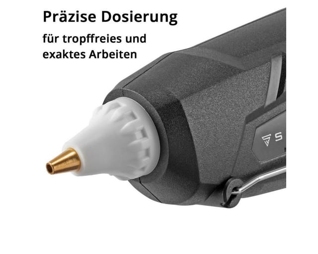 STAHLWERK Heißklebepistole HKP-100DT ST mit Rückschlagventil und 100 Watt