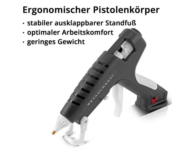 STAHLWERK Heißklebepistole HKP-250 ST mit Rückschlagventil und 250 Watt