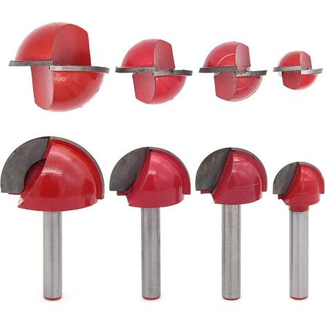 4 Stück 6-mm-schaft-fräskern-kastenfräser Cnc-rundnutfräser Holzbearbeitungswerkzeuge 16 Mm/22 Mm/25 Mm/32 Mm