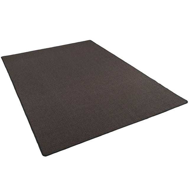 Snapstyle Sisal Natur Teppich Klassisch Schwarz 80x400 cm