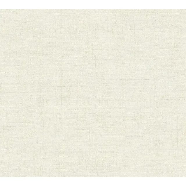 Bricoflor Tapete in Creme Weiß Schlichte Badezimmer und Küchentapete Abwaschbar Helle Uni Vliestapete in Textiloptik mit Vinyl