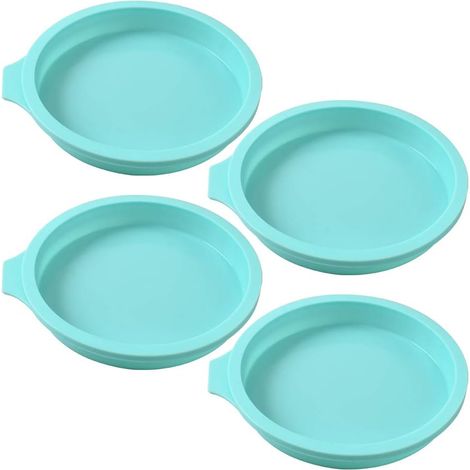 Runde Silikon-kuchenform, 4er-pack Silikonscheiben Für Kuchenformen, Untersetzer Aus Kunstharz, Handgemachte Seife – 15 Cm (6 Zoll), Grün