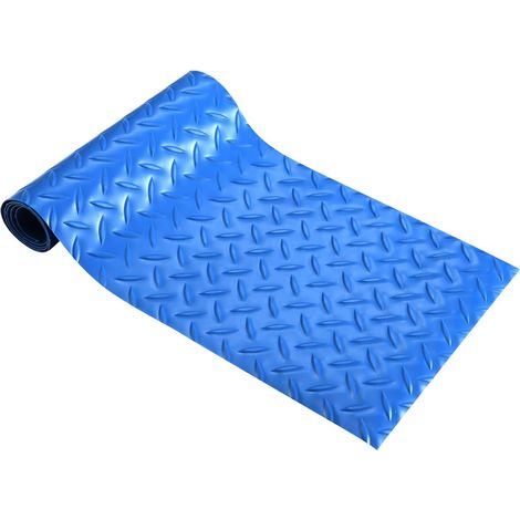 24 X 90 Cm Poolleitermatte, 1,5 Mm Dicke, Rutschfeste Trittmatte Für Schwimmbeckenleitern, Geeignet Für Aufstell- Und Einbaupools (blau, Weide)