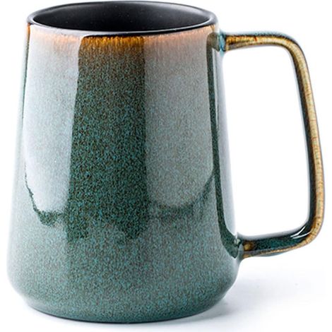 Große Keramik-kaffeetassen, 700 Ml (24 Oz), Extra Große Tassen, Für Cappuccino, Latte, Heiße Schokolade Oder Heißen Tee (700 Ml, Dunkelgrün)