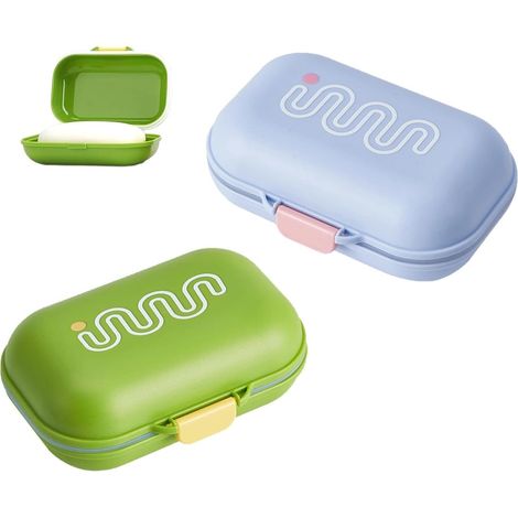 2-teilige Reise-seifenbox, Tragbarer Behälter Für Feste Seife, Seifenaufbewahrungsbox Mit Deckel, Grün Und Blau, Für Zuhause, Reisen Und Fitnessstudio