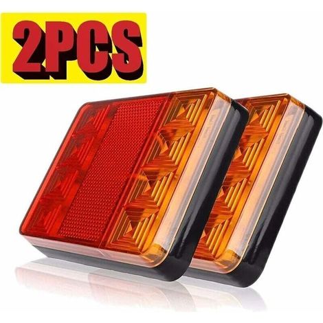Anhängerbeleuchtung Und Reflektoren, 2 Stück Led-rückleuchten Für Anhänger, Wasserdichte Universal-bremsleuchte, Blinker Für Lkw, Wohnwagen, Transporter, Boot, Pkw