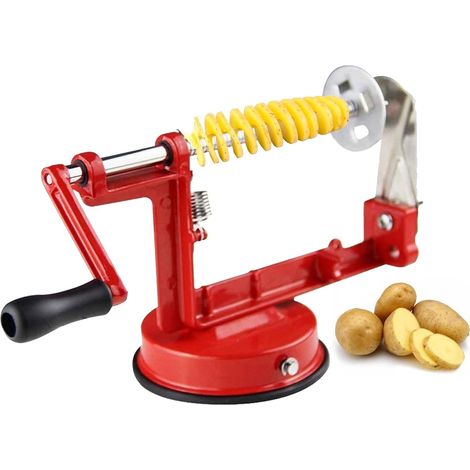 Kartoffelschneider, Manuelles Spiralwerkzeug Zur Herstellung Von Obst- Und Gemüsechips, Spiralschneider Aus Edelstahl Für Kartoffeln Und Gurken