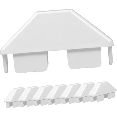 Set Mit 8 Pvc-zaunpfostenkappen, Wetterfest Zertifiziert, Glatte Oberfläche, Ersatzkappen Für Flachpfosten Und Geländer Im Außenbereich, Für Den Garten