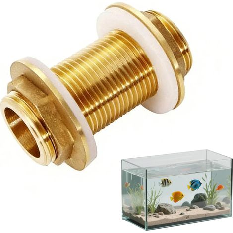 Messing-rohrverschraubung G3/4 Mit Silikondichtungen Für Wassertanks, Korrosionsbeständig – Öffnungen 26–33 Cm