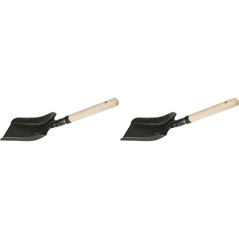 29485 Schmale Kohleschaufel, Traditionell, Schwarz (2er-set)