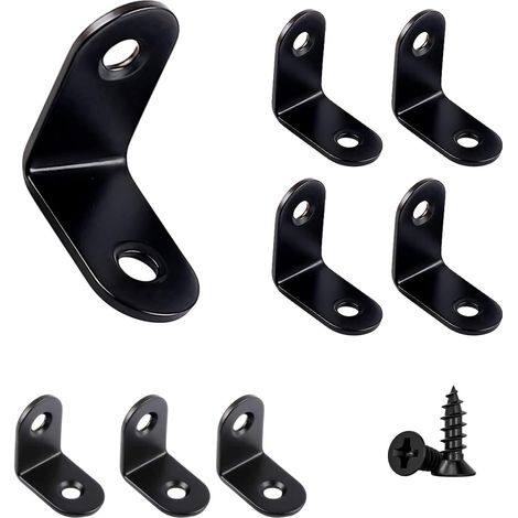 10 Stück Befestigungswinkel Aus Edelstahl 50x50x10mm Mit Schrauben, 90-grad-winkel Für Möbelreparatur Und -befestigung