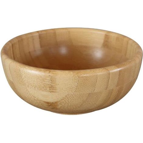 Pandoo Bambusschalen – Set Aus Dekorativen Schalen, Obstschale, Salatschale, Geschirr, 20 Cm Durchmesser