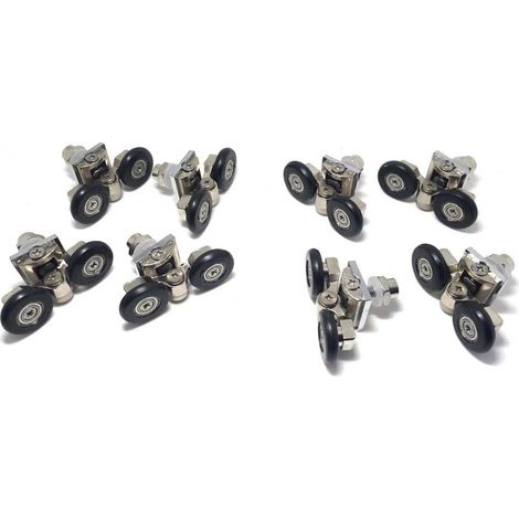 Satz Mit 8 Rollen Für Einzelne Duschtüren/schieber/räder/rollen, 25 Mm Durchmesser, Ersatzteile Aus Zinklegierung