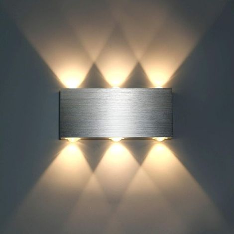 18-w-led-wandleuchte, Moderne Quadratische Wandleuchte Aus Aluminium Für Den Innenbereich Mit Auf- Und Abwärtsbewegung, Dekorative Beleuchtung Für Schlafzimmer, Büro, Nachttisch, Flur, Wohnzimmer, Hot