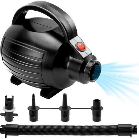 Elektrische Luftpumpe 600w, Tragbar, Ac220-240v, Mit 4 Düsen Zum Aufblasen Und Ablassen Von Luft, Für Gymnastikmatten, Luftmatratzen Und Schwimmbecken
