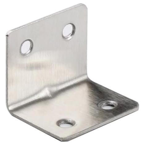 Set Mit 12 Metallwinkeln (30 × 30 × 40 Mm) Für Holzkonstruktionen Und Möbelreparaturen Silberfarbener L-förmiger Verbinder Aus Edelstahl