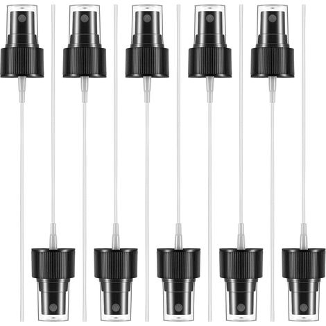 10 Stück 24/410 Kunststoff-sprühköpfe Für Flaschen Mit 14,5 Cm Steigrohr, Schwarze Sprühpumpe Für Ätherische Öle, Parfums Und Reinigungsmittel