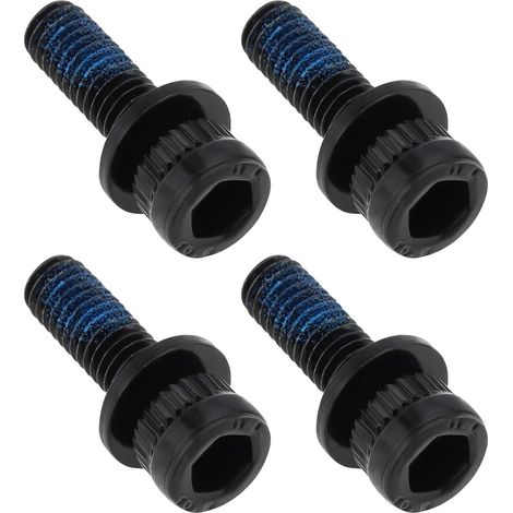 4 Stück M6x18 Mm Mountainbike-bremssattelschrauben, Adapter Für Hydraulische Scheibenbremsen, Kompatibel Mit Shimano, Gesamtlänge 25 Mm, Schwarz