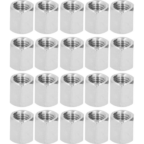 Sechskant-kupplungsmutter M8x1, 25, 12 L14mm, Gewindestangenverbinder, Muttern Aus Edelstahl 304, 20 Stück
