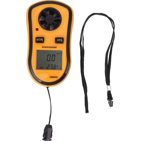 Tragbares Digitales Anemometer, Taschenwindmesser, Mini-geschwindigkeits-, Temperatur- Und Leistungsmesser Mit Lcd-bildschirm