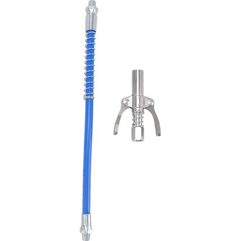 Kupplung Für Manuelle Elektrische Fettpresse, Hochdruck-öldüse, Doppelverriegelungsklemme Mit 30,5 Cm Schlauch, G1/8 Außengewinde, Typ A, 9 X 6 X 1,8 Cm / 3,5 X 2,4 X 0,7 Zoll