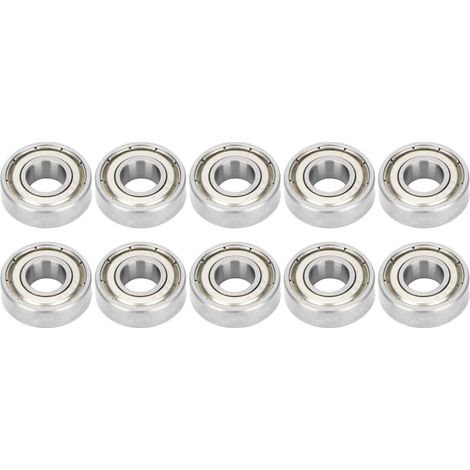 10 Stück Hochgeschwindigkeits-rillenkugellager, Doppelt Abgedichtet, Radial, 698z, 8 Mm Innendurchmesser, 19 Mm Außendurchmesser, 6 Mm Dicke