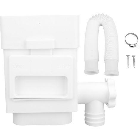 Wetterfester Fallrohrfilter, Platzsparender Dachrinnenadapter Für 3-4 Zoll Abflussrohre, Weiß
