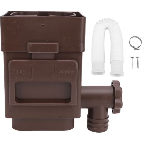 Regenrinnenfilter, Wetterfest, Platzsparend, Dachrinnenadapter Für 3-4 Zoll Regenrinnen, Braun
