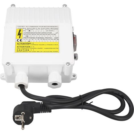 370-w-brunnenpumpen-steuerbox, Externer Tauchpumpen-schalter Mit Thermoschutz Für 220-v-eu-stecker (haushalt/industrie).