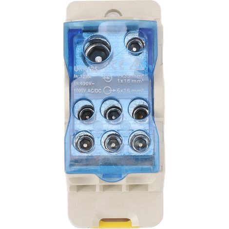 Din-schienen-stromanschlussdose, Elektrischer Klemmenblock, Ac/dc 1000v 125a Verteileranschluss