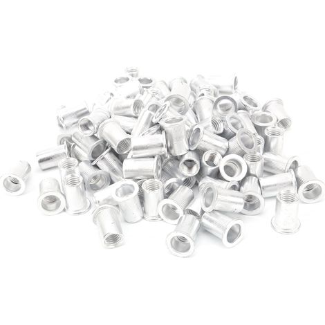 100 Stück Flachkopf-aluminium-zugnietmuttern, Vertikale Hardware-zubehörteile Wj-30045m10