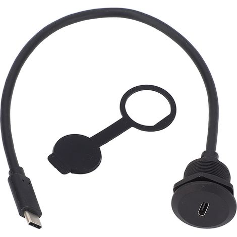 5 Gbit/s Typ C 3.0 Stecker Auf Buchse Einbau-verlängerungskabel 20 V 3 A