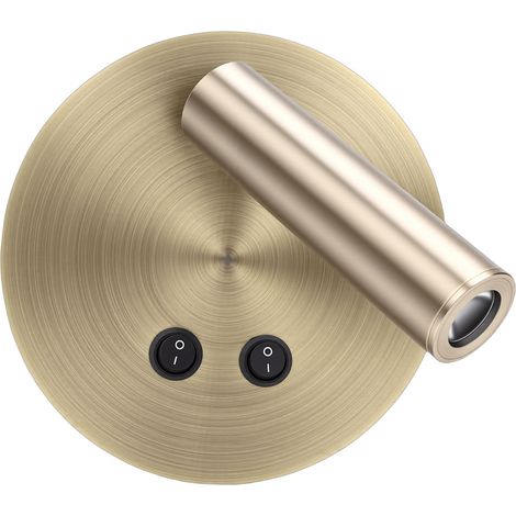 Minimalistische Und Moderne Led-wandleuchte, Stimmungsvolles Nachttischlicht Für Zuhause, Hotel, Zum Lesen Und Schlafen, Gold