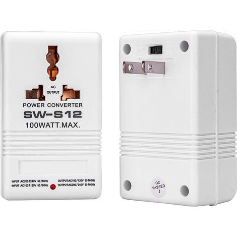 Sw-s12w Netzwandler, 2-wege-netztransformator Für Haushaltsgeräte, Us-stecker, 100