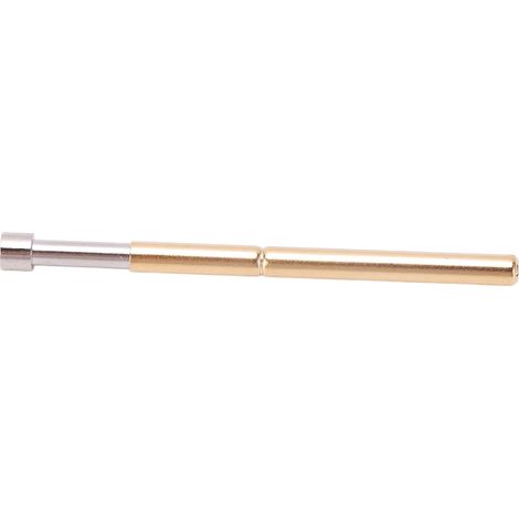 Federbelastete Pogo-teststifte, 100 Stück, Konkave Kopfform, Messing, Rohrdurchmesser 2,02 Mm/0,1 Zoll, 33,35 Mm/1,3 Zoll, Leiterplatten-teststifte