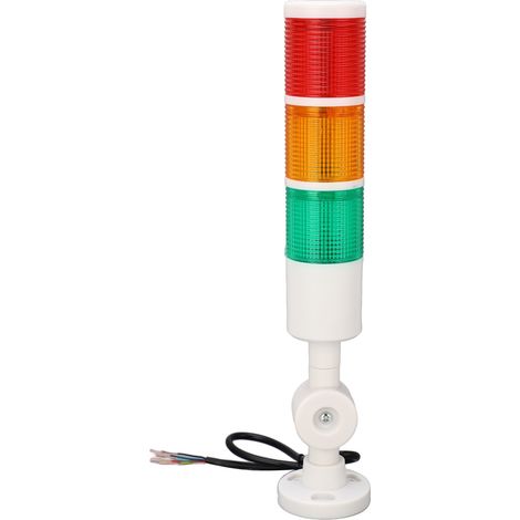 Dreistufiger Led-warnturm, Faltbare Industriewarnleuchte, Rot, Gelb, Grün, Ip54, Mit Summer, Dc24v