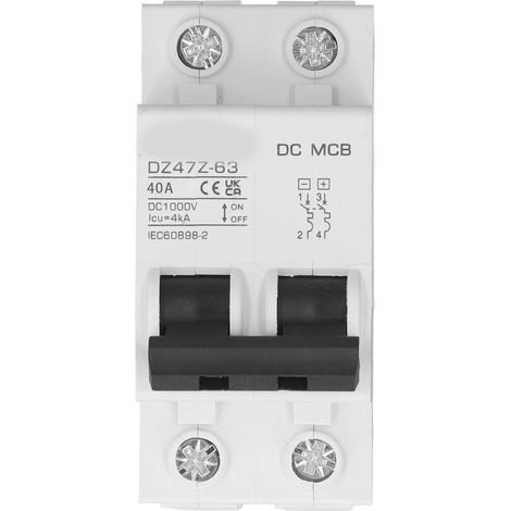 Gleichstrom-leistungsschalter, Überlastschutz, Magnetisches Pv-system, 2p 1000v 40a