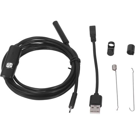 Industrielles Usb-endoskop Mit 6 Leds, 7-mm-sonde, Rohrinspektionskamera, Wasserdicht Nach Ip67