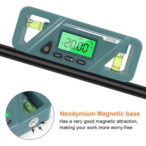 Magnetischer Digitaler Winkelmesser, Absolute Und Relative Messung, Neigungsumrechnungs-neigungsmesser, Mehrzweck-neigungsmesser, Lcd-bildschirm Mit Hintergrundbeleuchtung