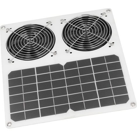 12-zoll-solarventilator, Wasserdicht, Mit Zwei Abluftöffnungen, 100 W, Für Hühnerställe Und Gewächshäuser