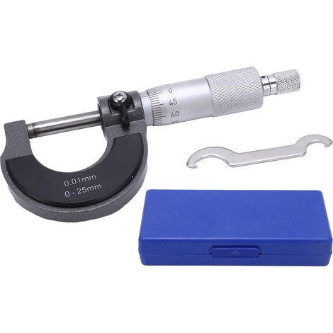 Stabile Legierungsmikrometer, Präzise Oberflächenmessung, Tragbarer Messschieber, Dickenmessgerät 0-25/0,01 Mm
