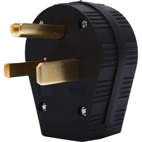 Nema 6-50p 50a 3-polige Steckdose, Pa66 Messingkontakte, Rechtwinkliger Stecker Für Us-herdtrocknergenerator