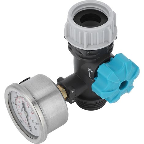 Einstellbares Wasserdruckregelventil G3/4 Zoll, Mit Manometer, Bewässerungssteuerung Für Garten Und Gewächshaus