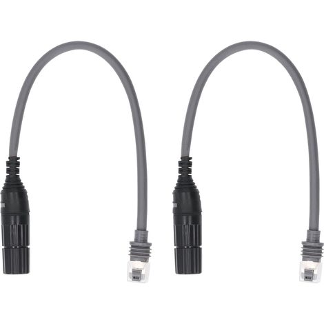 Spx-stecker Auf Rj45-buchse-adapter Für Rechteckige Satellitenkabelverlängerung Gen 3 V3, 1 Paar