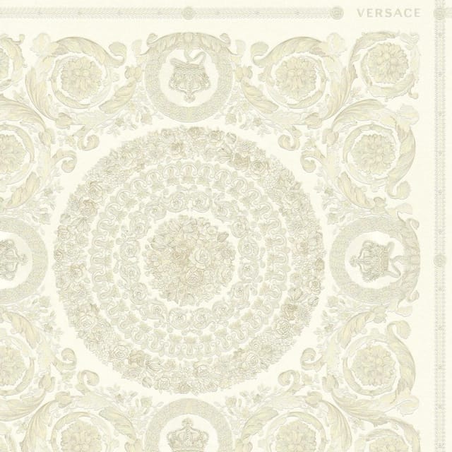 Bricoflor Englische Tapete im Royalen Stil Ornament Tapete in Creme Weiß Elegante Vliestapete im Barock Stil für Schlafzimmer und Badezimmer