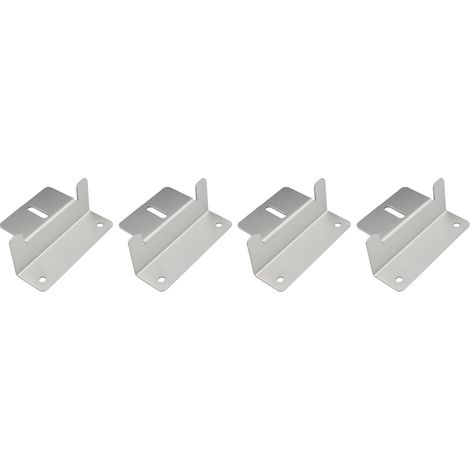 Z-förmige Solarmodulhalterungen Aus Aluminiumlegierung, 4-teiliges Photovoltaik-montageschraubenset Für Wohnmobile, Anhänger Und Boote